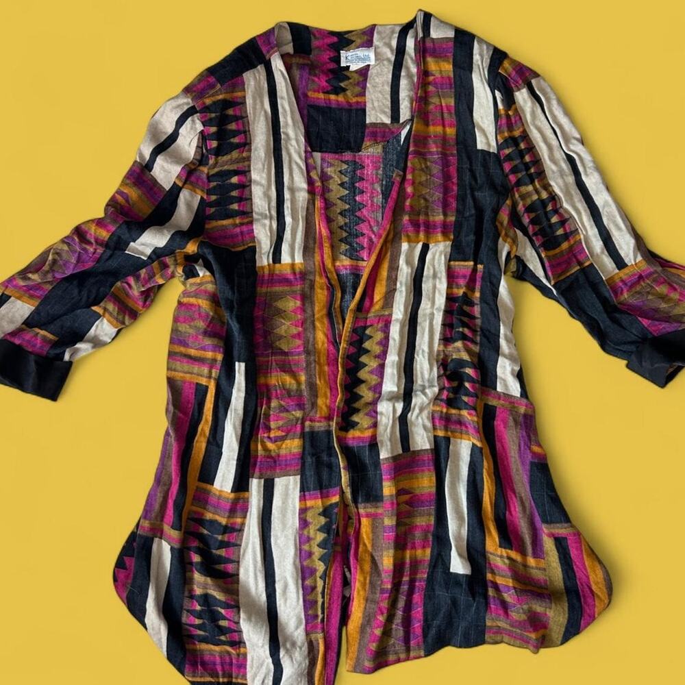 Karis korner boho geometric cardigan